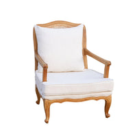 Bleached Wood French Country Armchair