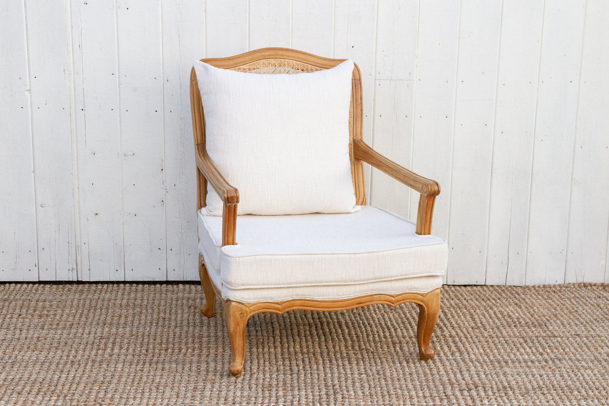 Bleached Wood French Country Armchair