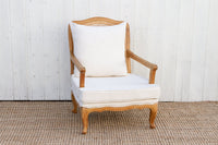 Bleached Wood French Country Armchair