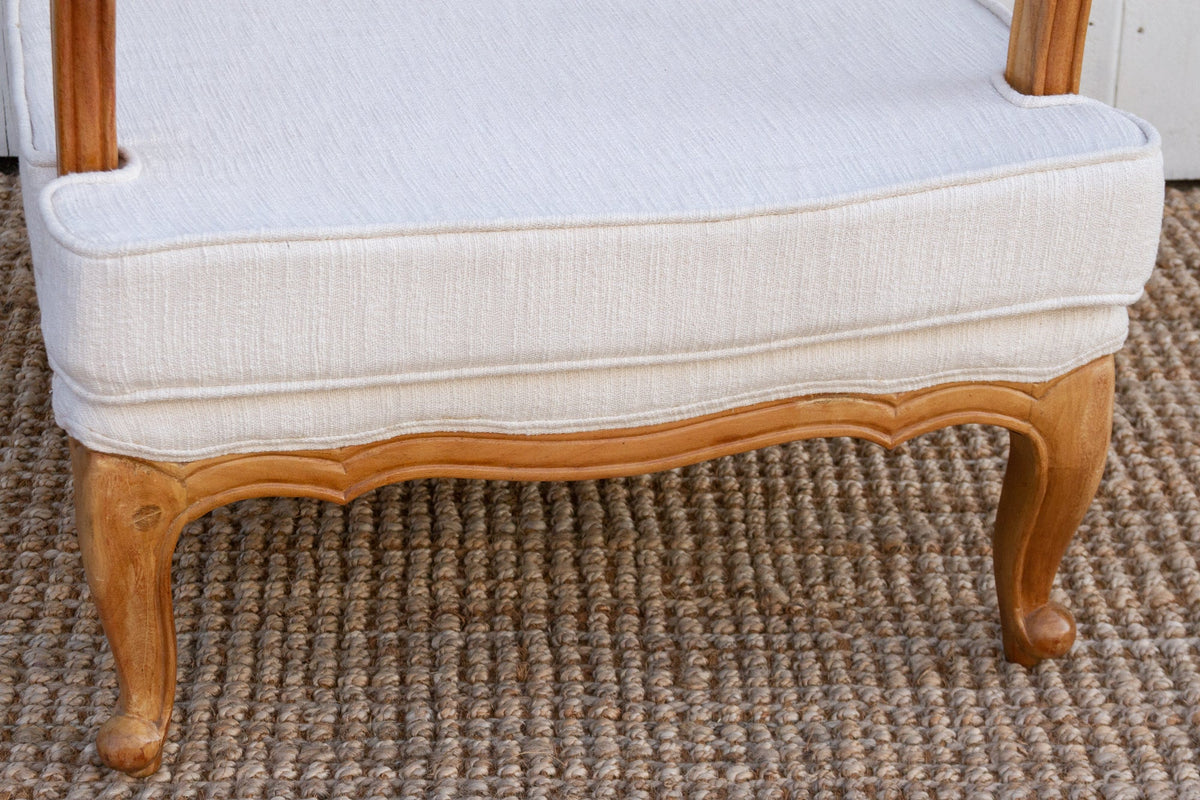 Bleached Wood French Country Armchair