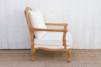 Bleached Wood French Country Armchair