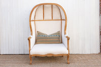 Oversize Bleached & White Canopy Club Chair