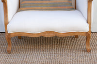 Oversize Bleached & White Canopy Club Chair