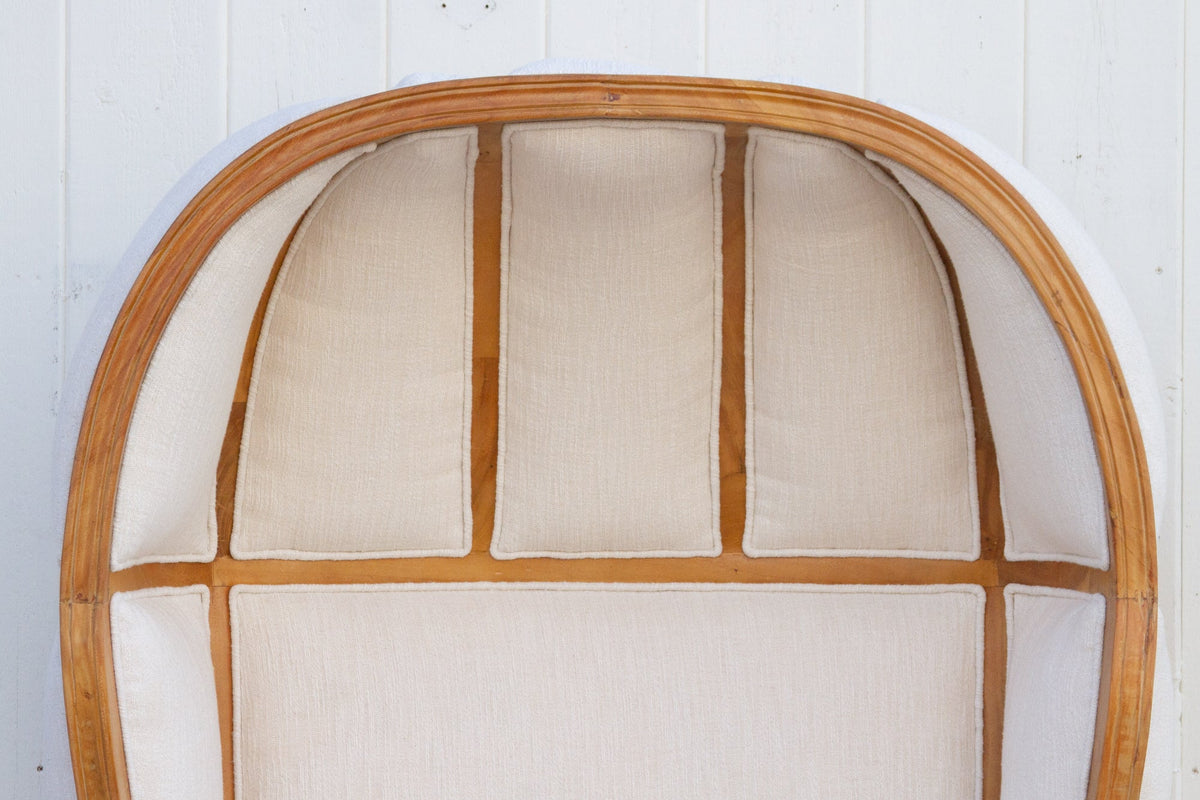 Oversize Bleached & White Canopy Club Chair