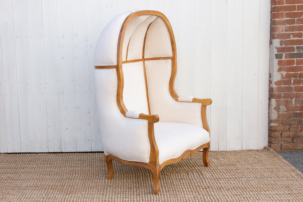 Oversize Bleached & White Canopy Club Chair