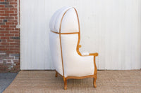 Oversize Bleached & White Canopy Club Chair
