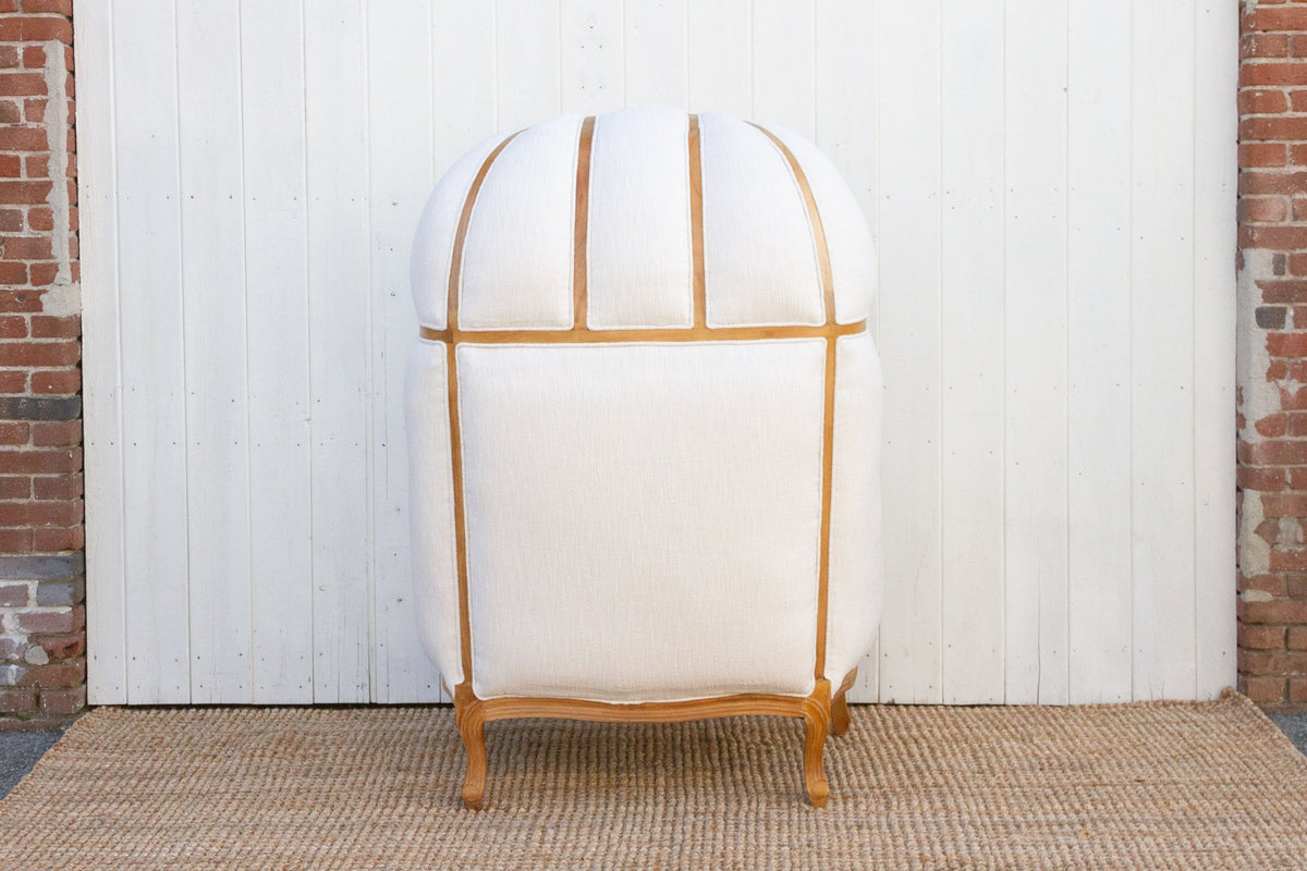 Oversize Bleached & White Canopy Club Chair