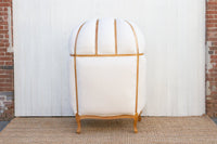 Oversize Bleached & White Canopy Club Chair