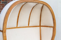 Oversize Bleached & White Canopy Club Chair