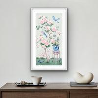 June – Green Chinoiserie Fine Art Paper Print (Various Sizes)