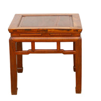 Vintage Hardwood Chinese End Table