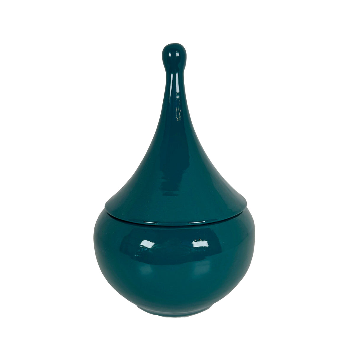 Teardrop Jars in Midnight Teal (Various Sizes)
