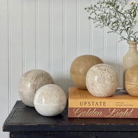 Dot Box, Medium in Travertine