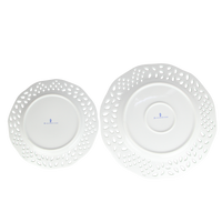 White Pierced Dinnerware