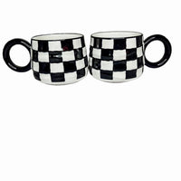 BW Checkered Mug