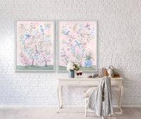 Blush Chinoiserie No. 2 – Fine Art Canvas Print (Various Sizes)