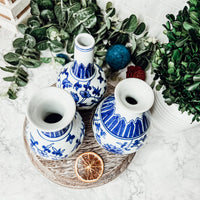 Chinoiserie Mediterranean Canton Vases (Various Styles & Sizes)