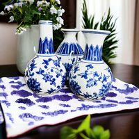 Chinoiserie Mediterranean Canton Vases (Various Styles & Sizes)