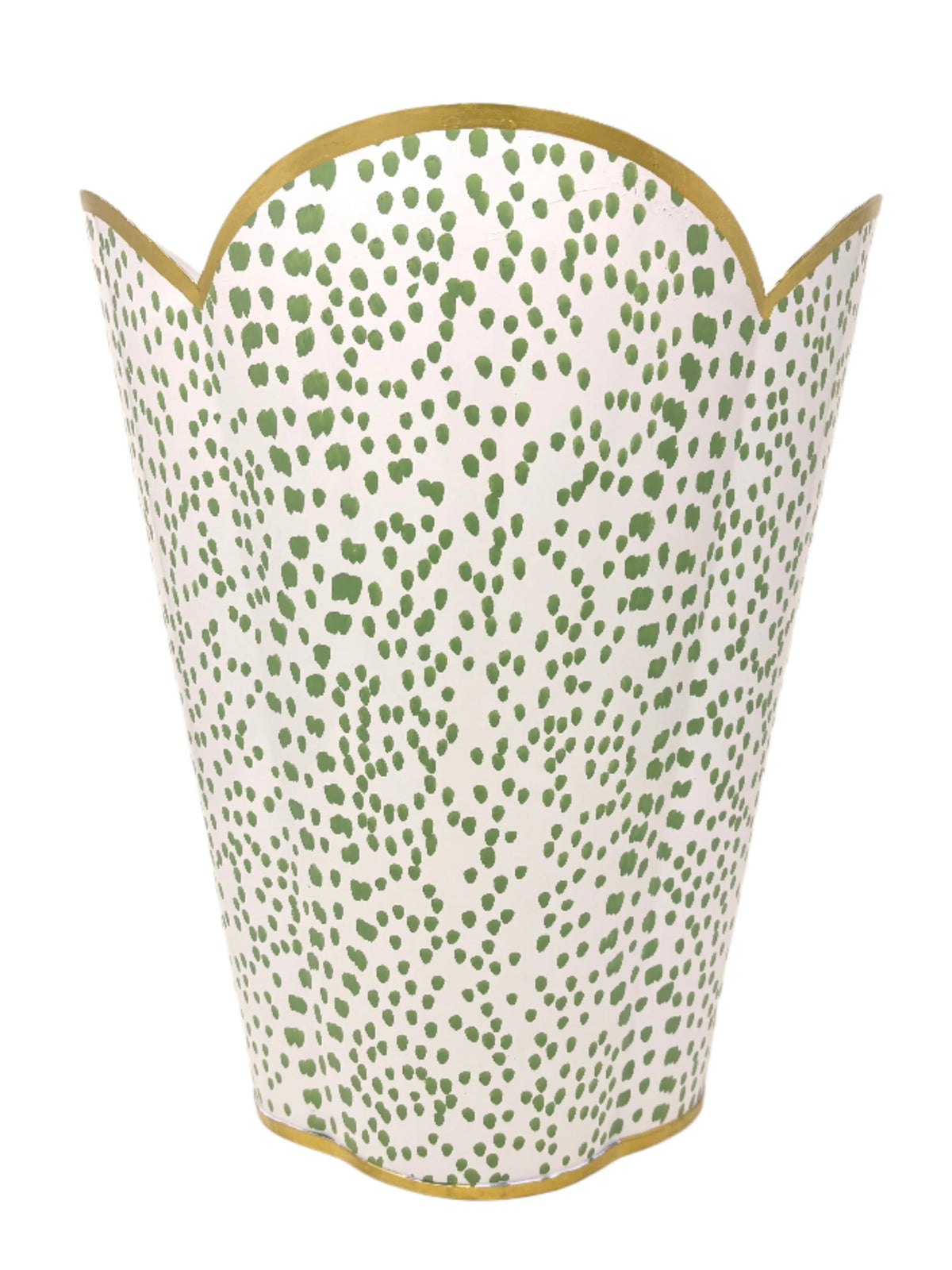 Green Polka Dot Tissue Holder & Wastepaper Basket