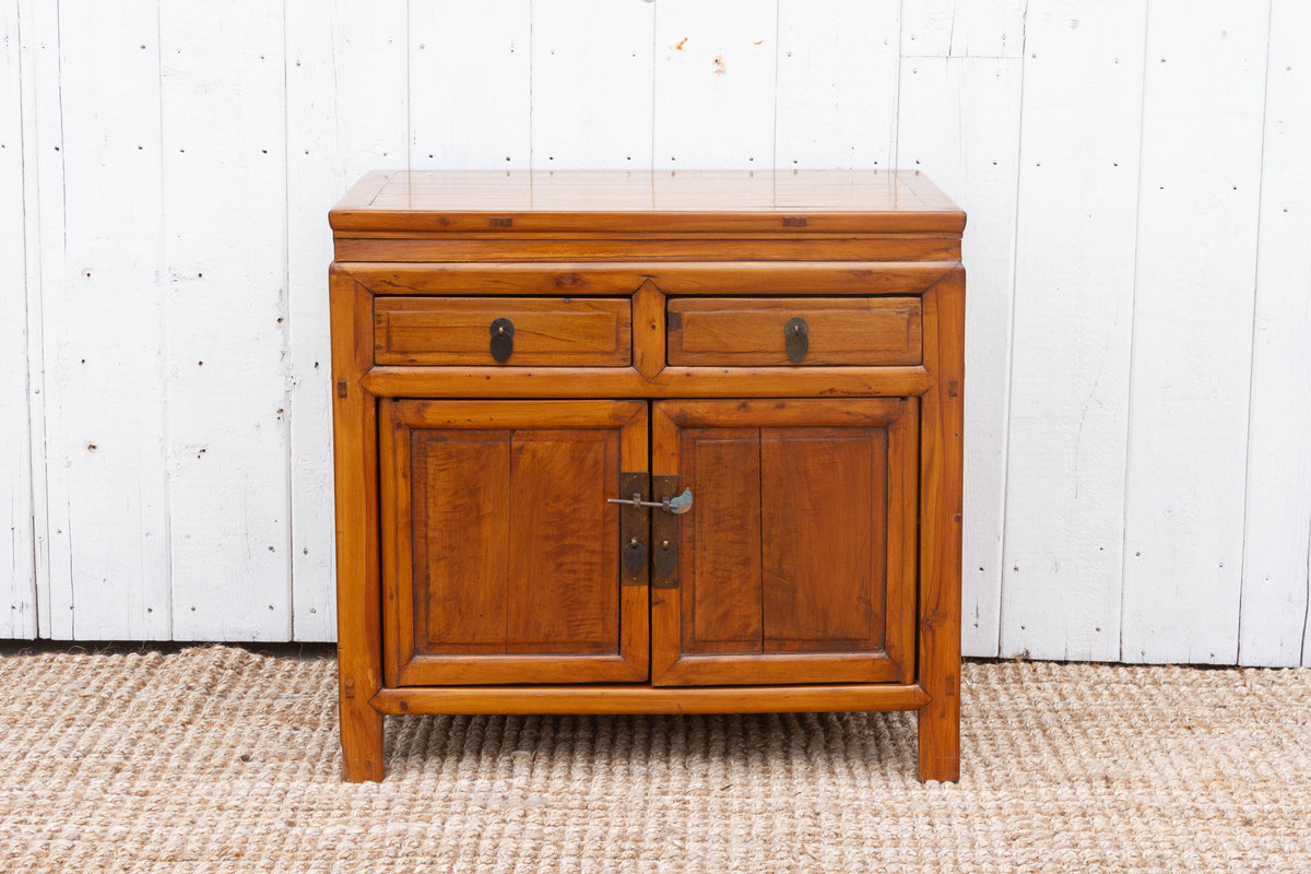Antique Chinese Cedar Rustic Cabinet