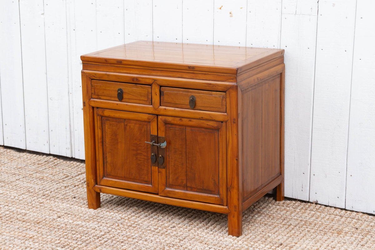 Antique Chinese Cedar Rustic Cabinet