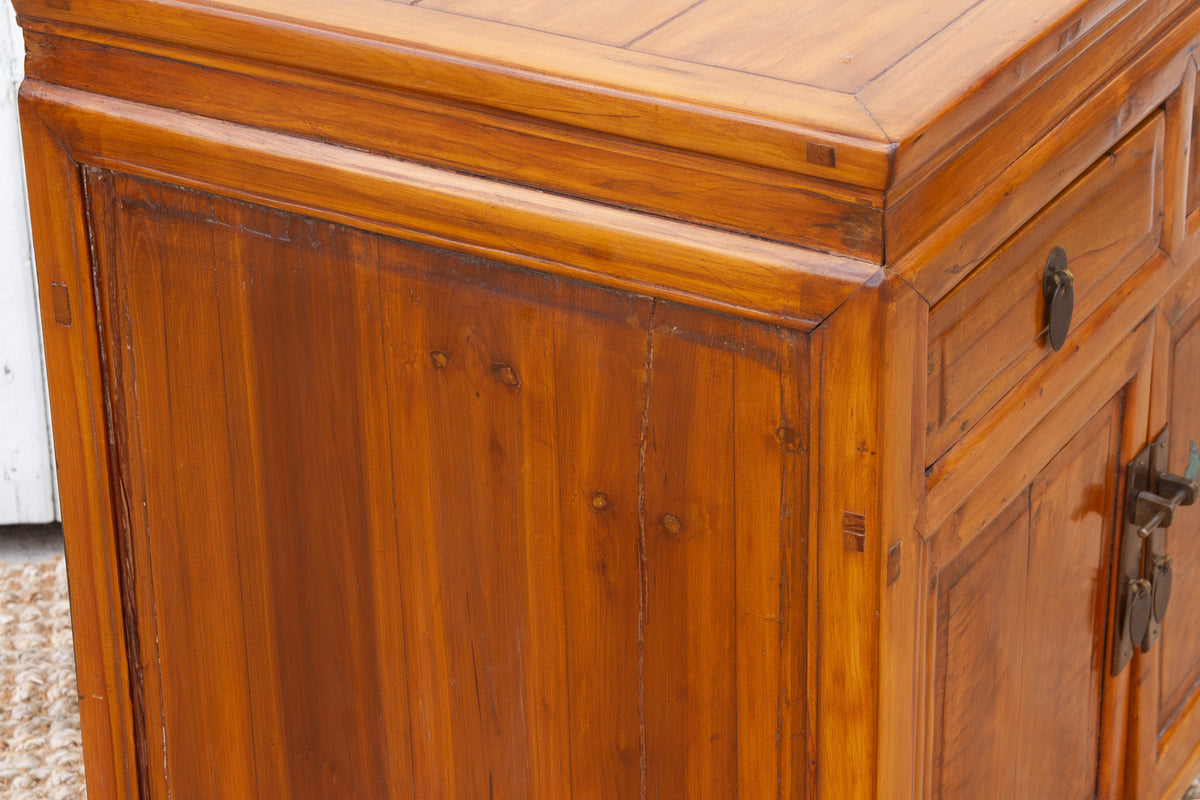 Antique Chinese Cedar Rustic Cabinet