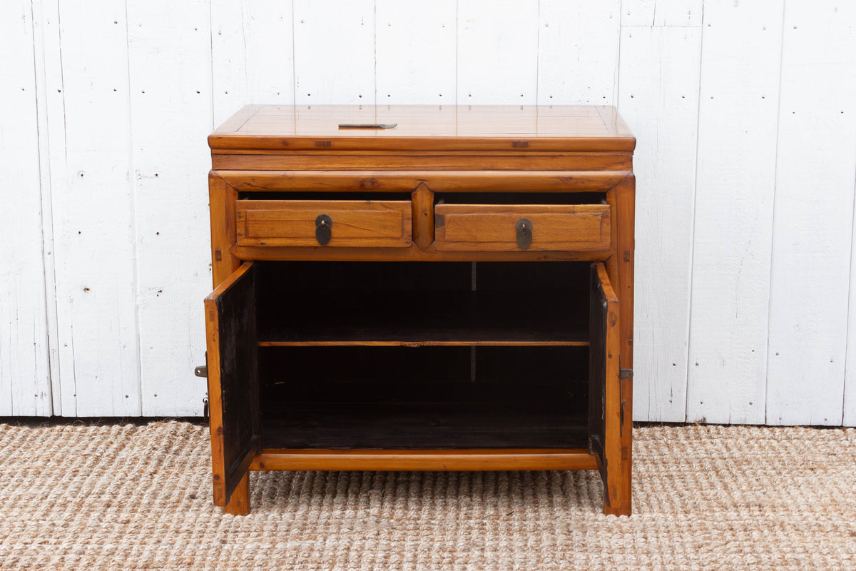 Antique Chinese Cedar Rustic Cabinet