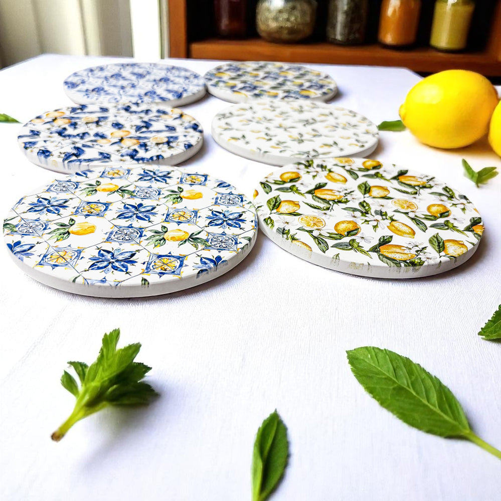 Mediterranean Lemon Coasters