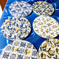 Mediterranean Lemon Coasters