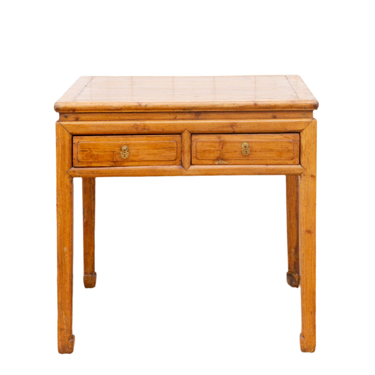 19th Century Bleached Wood Square Center Table