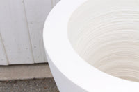 Classic White Round Planter, Set of 2