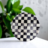 Courtly Check Coasters