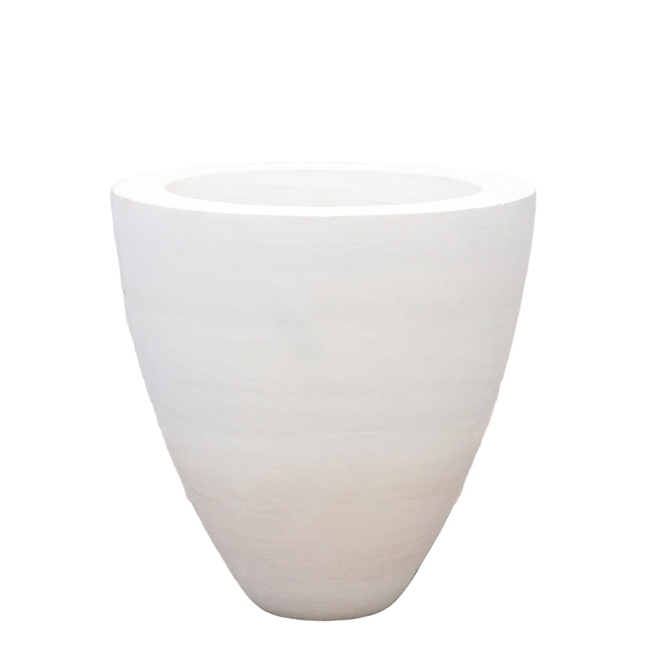 Chalk White Chunky Stone Planter