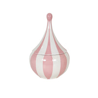 Big Top Stripes Teardrop Jars in Pink Cadillac