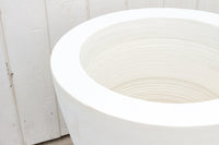 Chalk White Chunky Stone Planter