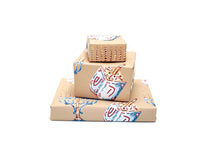 Hanukkah Gift Wrap - khaki   (Sold as Set w/ Gift Tags or Separately)