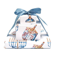 Hanukkah Gift Wrap as Set w/ Gift Tags or