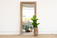 19th Century Charming Indo-French Tall Mirror