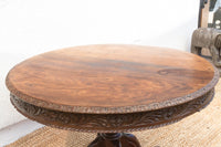 Anglo-Indian Round Rosewood Table