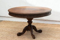 Anglo-Indian Round Rosewood Table