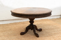 Anglo-Indian Round Rosewood Table
