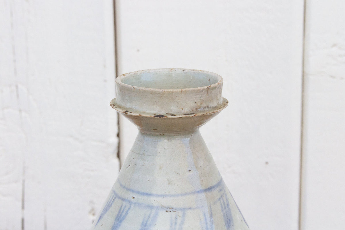Antique Blue & White Korean Vase