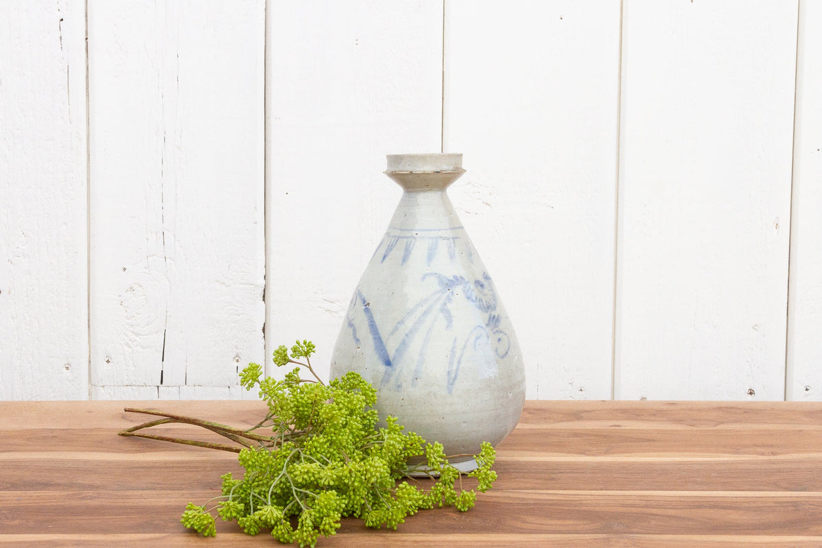 Antique Blue & White Korean Vase