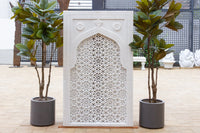 Taj Carved Marble Jali Door Panel