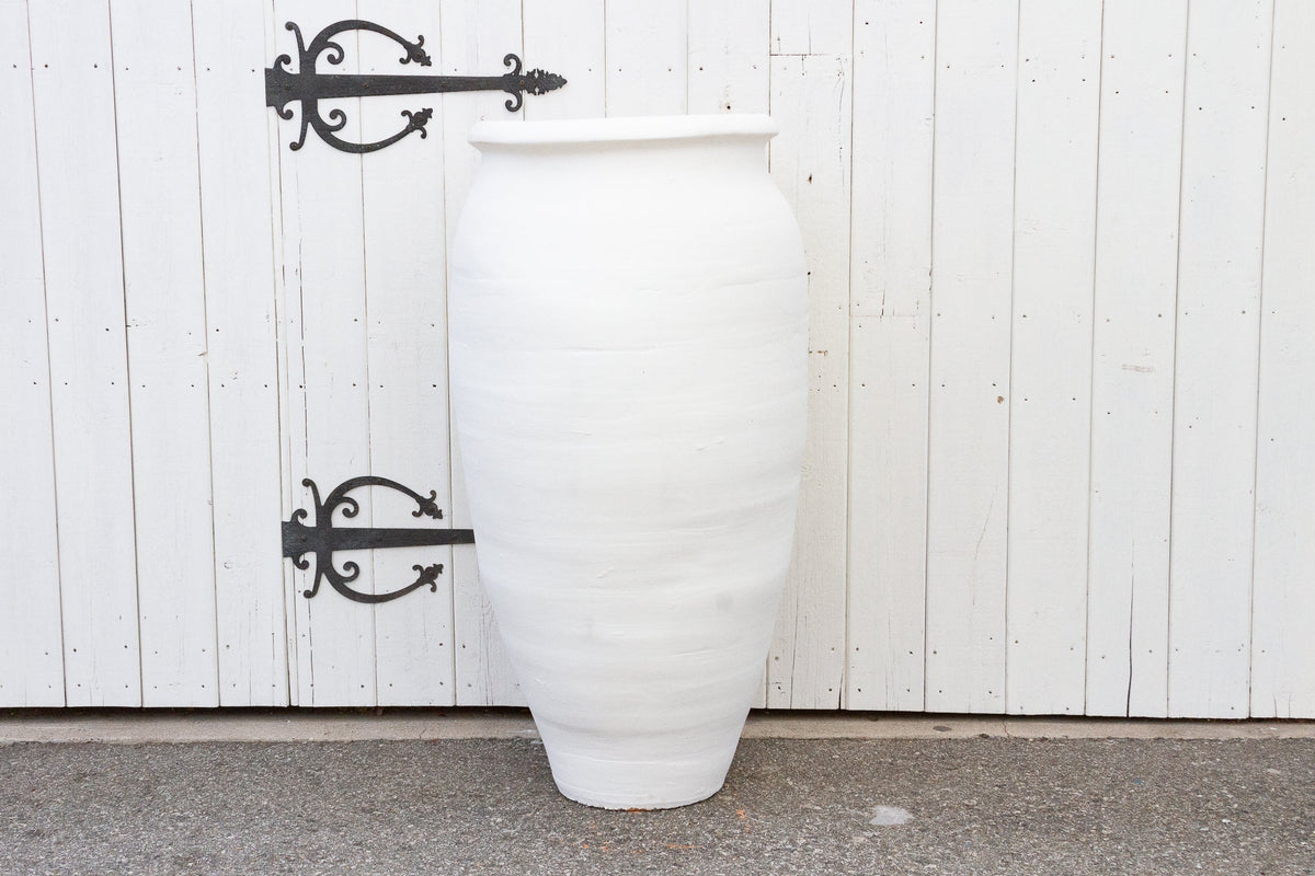 Large Turned Greek Clay Planter