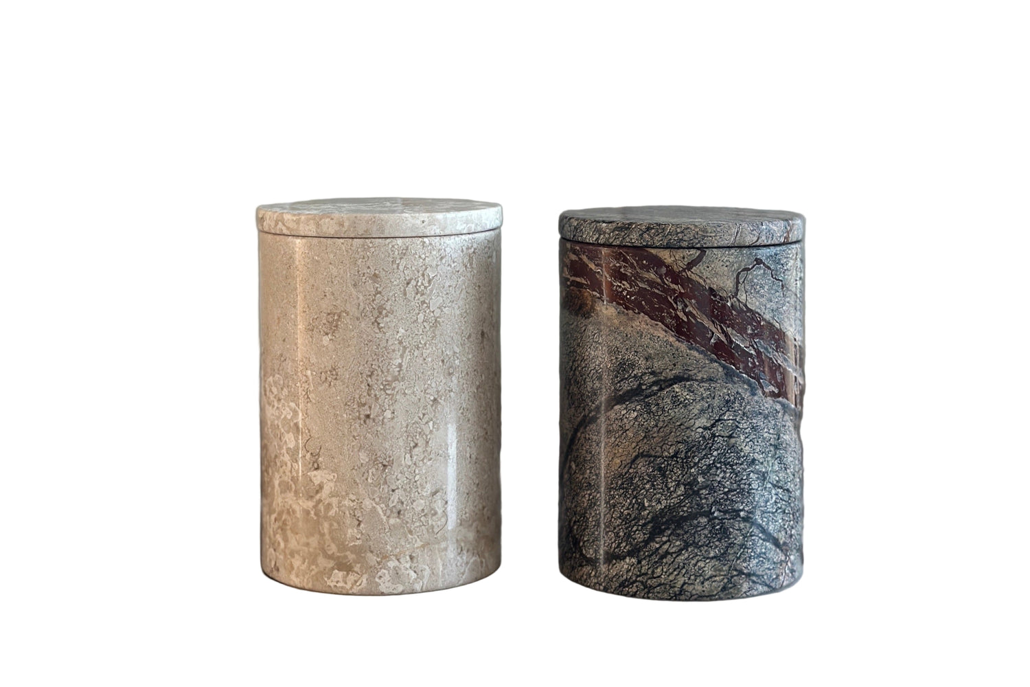 Lidded Jar Candle in Oyster | Naples Scent