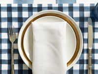 Navy Gingham Paper Placemat
