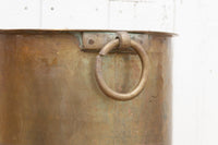 Large Polished Brass Indian Pot