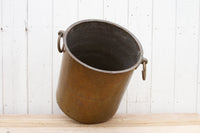 Large Polished Brass Indian Pot