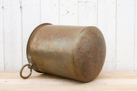 Large Polished Brass Indian Pot